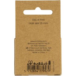 Voksperler, diam. 4 mm, hulstr. 1,5 mm, perlemor, 210 stk./ 1 pk.