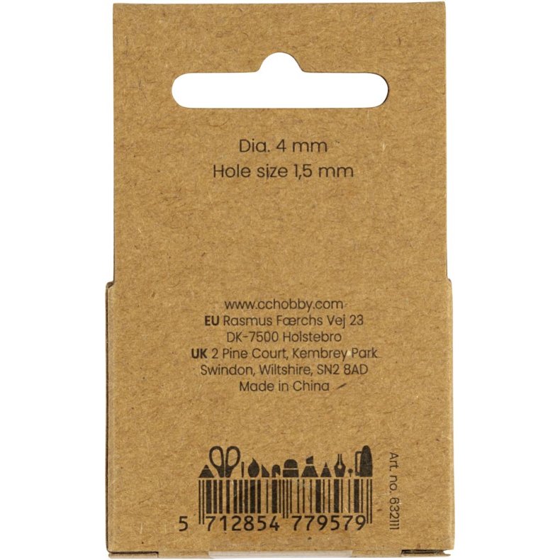 Voksperler, diam. 4 mm, hulstr. 1,5 mm, perlemor, 210 stk./ 1 pk.