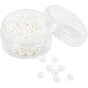 Voksperler, diam. 5 mm, hulstr. 1,7 mm, perlemor, 110 stk./ 1 pk.