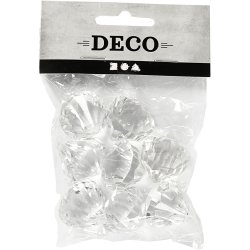 Prisme, str. 27x30 mm, hulstr. 2,5 mm, blank transparent, 8 stk./ 1 pk.