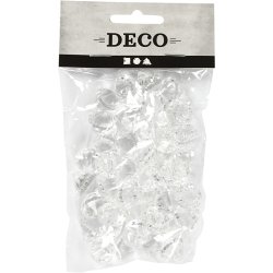 Prisme, str. 17x16 mm, hulstr. 1,2 mm, blank transparent, 43 stk./ 1 pk.