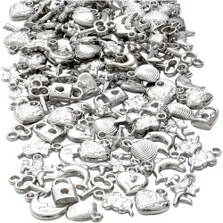 S&oslash;lvcharms, str. 15-20 mm, hulstr. 3 mm, ca. 200 stk., 80 g/ 1 pk.