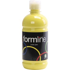 Temperamaling Mat, gul, 500 ml/ 1 fl.