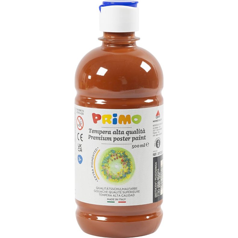 Temperamaling Mat, brun, 500 ml/ 1 fl.