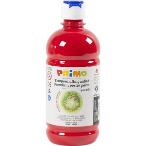 Temperamaling Mat, m&oslash;rk r&oslash;d, 500 ml/ 1 fl.