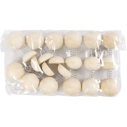 Hoppedihopfigur i tr&aelig;, H: 75 mm, diam. 50 mm, 12 stk./ 1 pk.