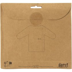 Malerkittel, L: 55 cm, str. 2-4 &aring;r, r&oslash;d, 1 stk.