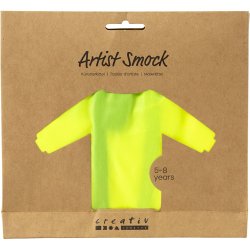 Malerkittel, L: 65 cm, str. 5-8 &aring;r, limegr&oslash;n, 1 stk.