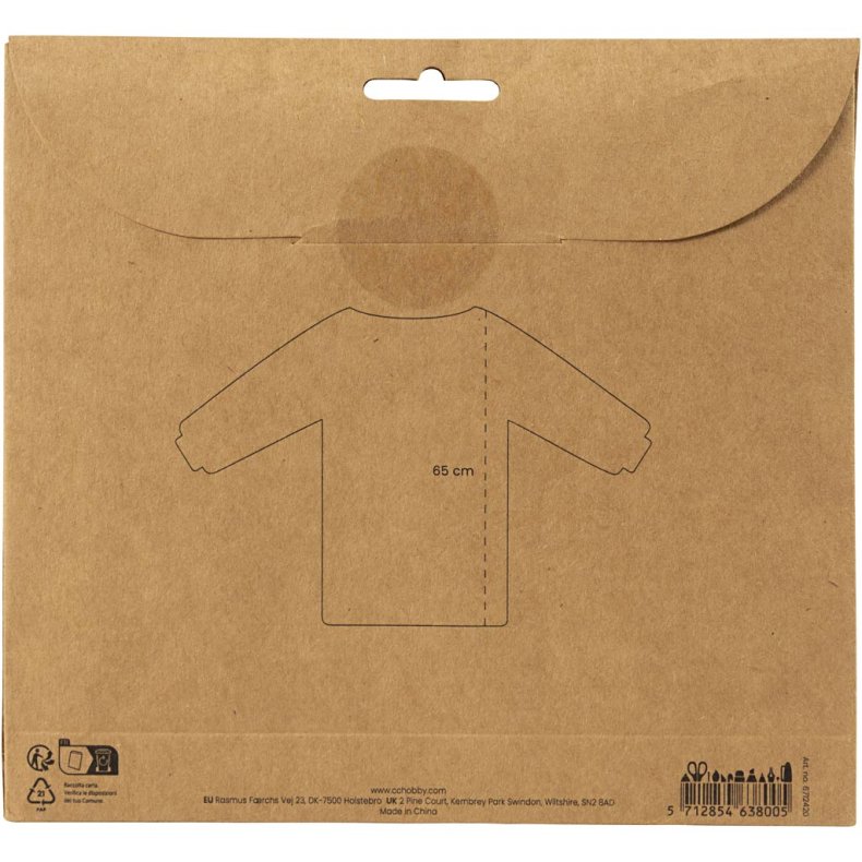 Malerkittel, L: 65 cm, str. 5-8 &aring;r, limegr&oslash;n, 1 stk.