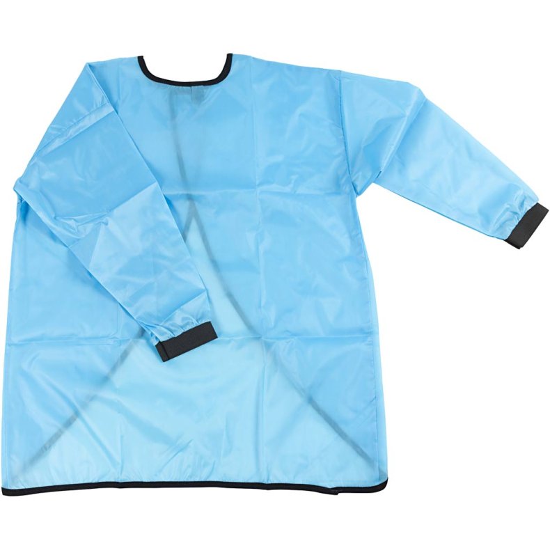 Malerkittel, L: 75 cm, str. 7-12 &aring;r, turkis, 10 stk./ 1 pk.