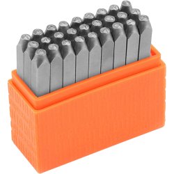 Pr&aelig;gestempler, Store bogstaver, str. 3 mm, Skrifttype: Sans Serif, 27 stk./ 1 s&aelig;t