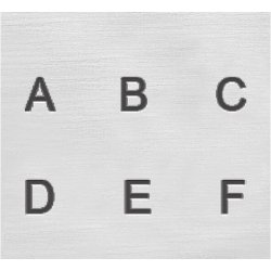 Pr&aelig;gestempler, Store bogstaver, str. 3 mm, Skrifttype: Sans Serif, 27 stk./ 1 s&aelig;t