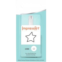 Pr&aelig;gestempel, Stjerne, L: 65 mm, str. 3 mm, 1 stk.