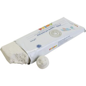 Selvh&aelig;rdende Ler, hvid, 4x1000 g/ 1 pk.