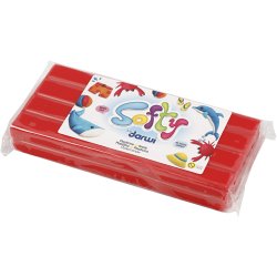 Softy Modellervoks, r&oslash;d, 500 g/ 1 pk.