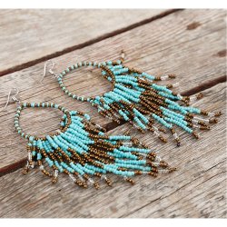 Rocaiperler, diam. 3 mm, str. 8/0, hulstr. 0,6-1,0 mm, bronze, 25 g/ 1 pk.