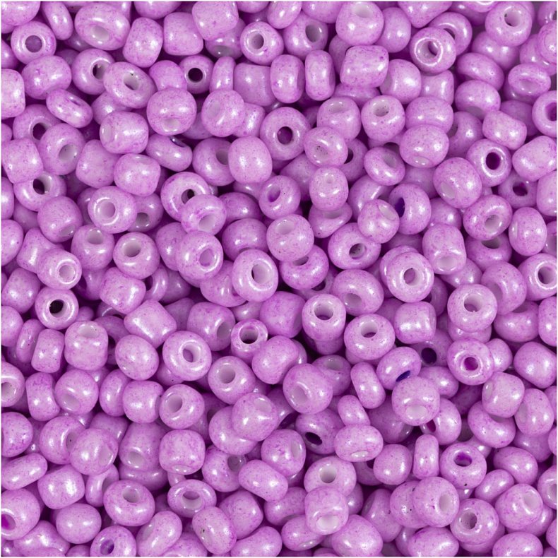 Rocaiperler, diam. 3 mm, str. 8/0, hulstr. 0,6-1,0 mm, soft pink, 25 g/ 1 pk.