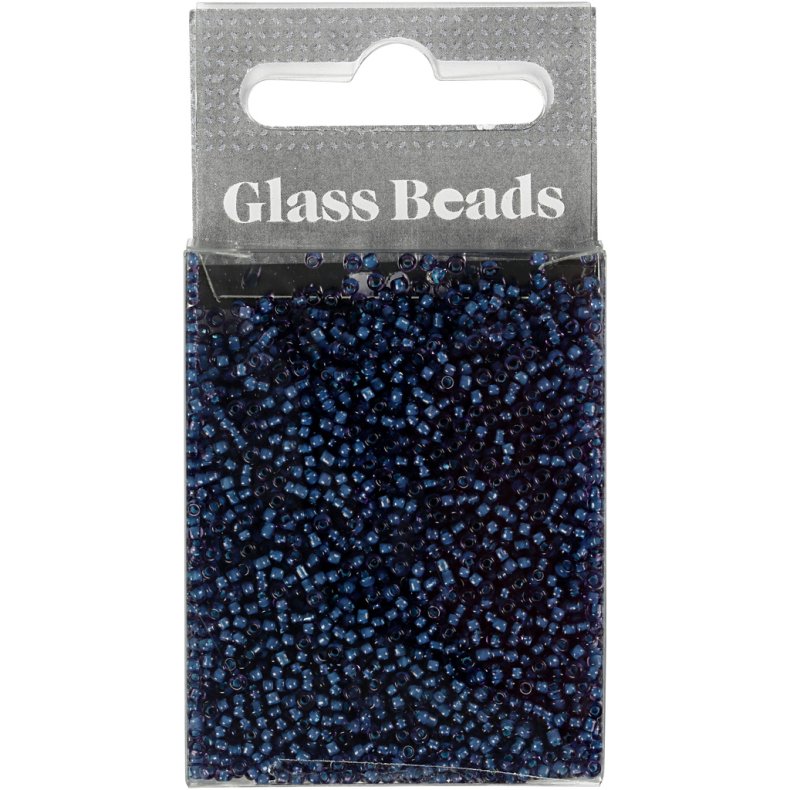 Rocaiperler, diam. 1,7 mm, str. 15/0, hulstr. 0,5-0,8 mm, lilla, 25 g/ 1 pk.