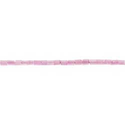 Rocaiperler 2-cut, diam. 1,7 mm, str. 15/0, hulstr. 0,5 mm, rosa, 25 g/ 1 pk.
