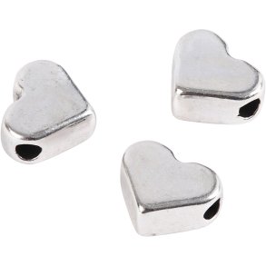 Ledperle, str. 5,5x7 mm, hulstr. 1 mm, forsølvet, 3 stk./ 1 pk.