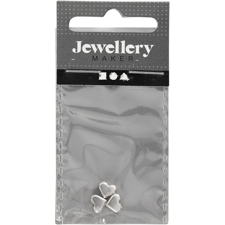 Ledperle, str. 5,5x7 mm, hulstr. 1 mm, fors&oslash;lvet, 3 stk./ 1 pk.