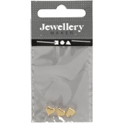 Ledperle, str. 5,5x7 mm, hulstr. 1 mm, forgyldt, 3 stk./ 1 pk.