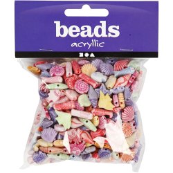 Pastelmix, str. 9-12 mm, hulstr. 1,2 mm, ca. 380 stk., 110 g, 175 ml/ 1 pk.