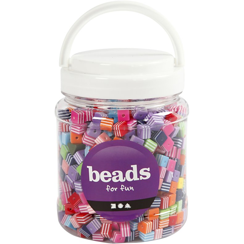 Multimix, str. 8x8 mm, hulstr. 2,5 mm, ca. 950 stk., 500 g, 700 ml/ 1 ds.