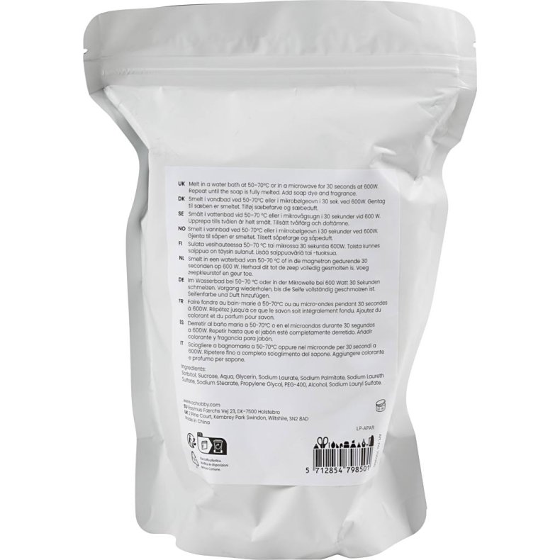 Klar S&aelig;bemasse, Granulat, 500 g/ 1 pk.