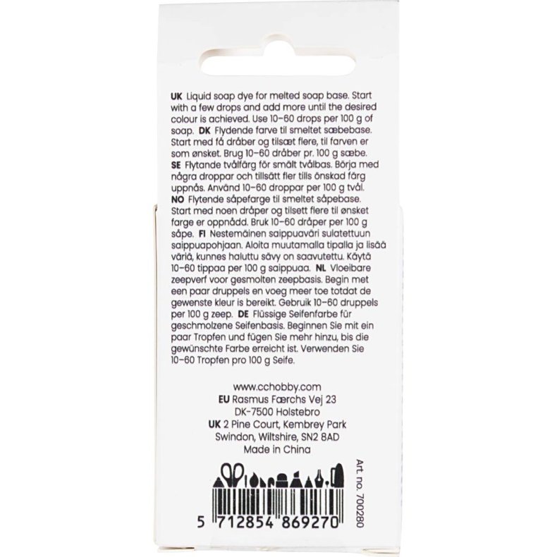 S&aelig;befarve, gul, 10 ml/ 1 fl.