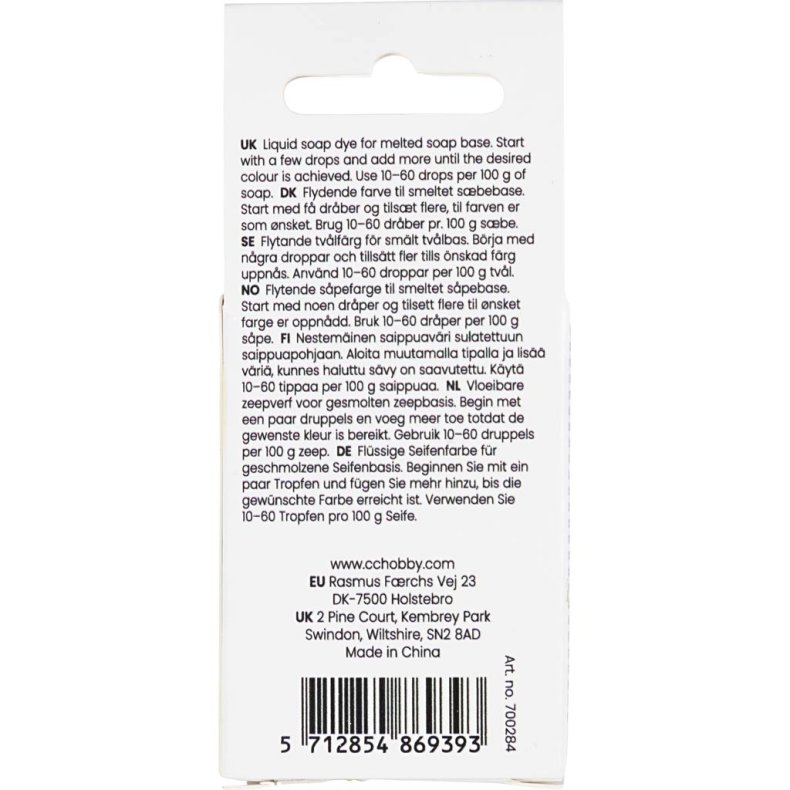 S&aelig;befarve, bl&aring;, 10 ml/ 1 fl.