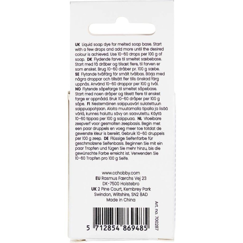 S&aelig;befarve, sort, 10 ml/ 1 fl.