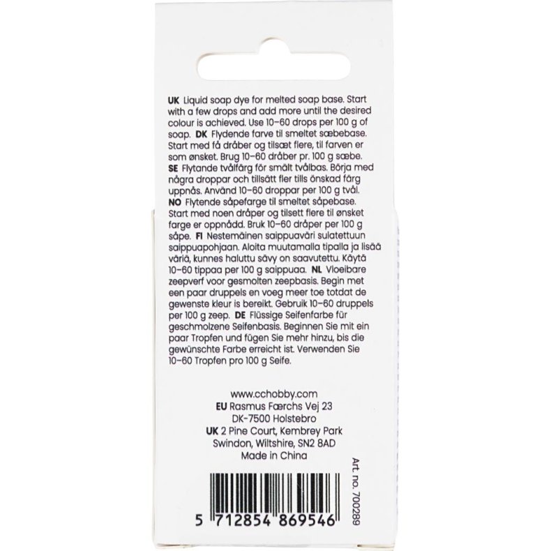 S&aelig;befarve, orange, 10 ml/ 1 fl.