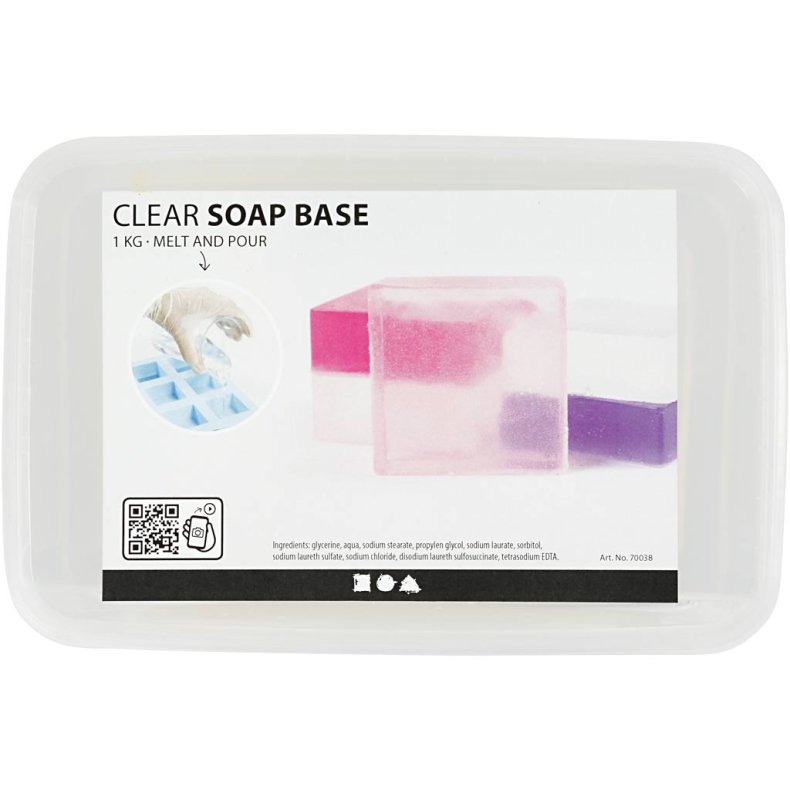 Klar S&aelig;bemasse, klar, 1 kg