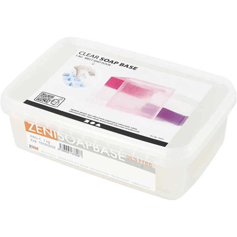 Klar S&aelig;bemasse, klar, 1 kg