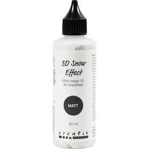 3D Sneeffekt, mat, hvid, 90 ml/ 1 fl.