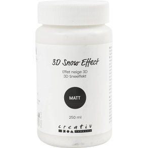 3D Sneeffekt, mat, hvid, 250 ml/ 1 ds.