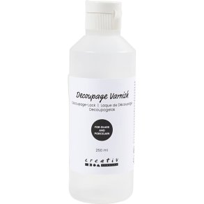 Decoupagelak, Til glas og porcel&aelig;n, 250 ml/ 1 fl.