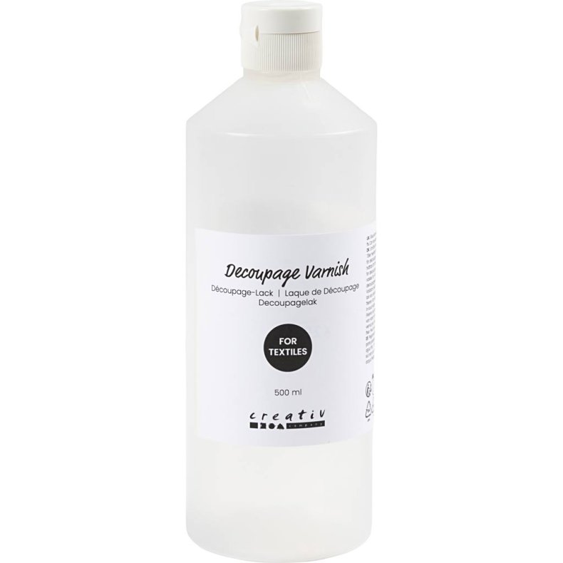 Decoupagelak, til tekstil, 500 ml/ 1 fl.
