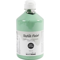Tekstilmaling, halvd&aelig;kkende, s&oslash;gr&oslash;n, 500 ml/ 1 fl.