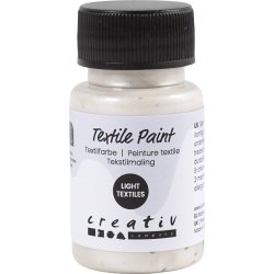 Tekstilmaling, halvd&aelig;kkende, sort, 50 ml/ 1 fl.