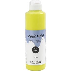 Tekstilmaling Solid, d&aelig;kkende, kiwi, 250 ml/ 1 fl.