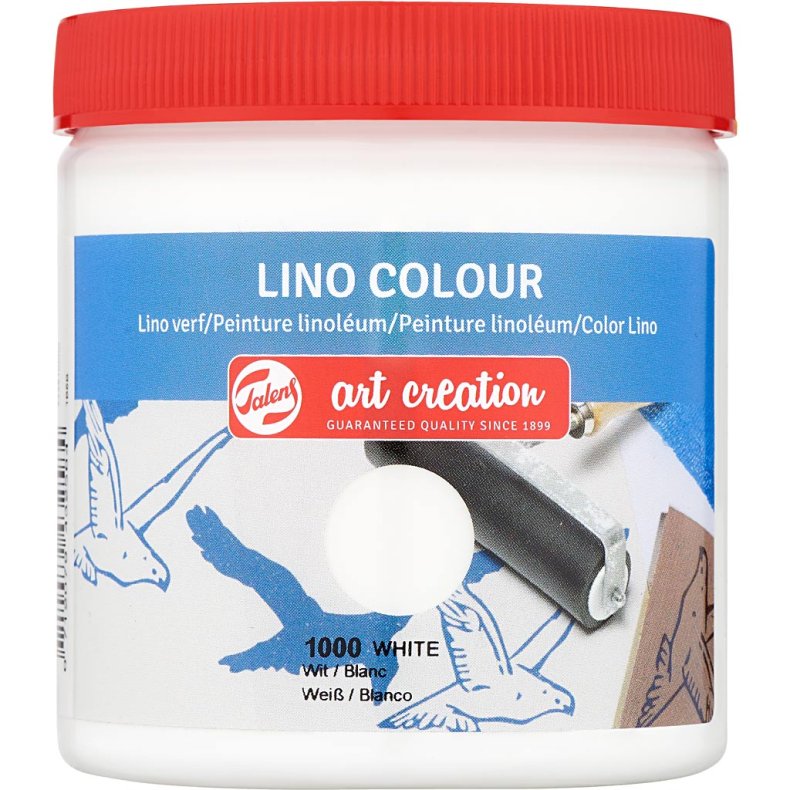 Linoleumssv&aelig;rte, hvid, 250 ml/ 1 ds.