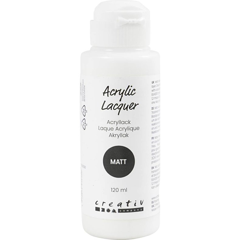 Akryllak, mat, 120 ml/ 1 fl.