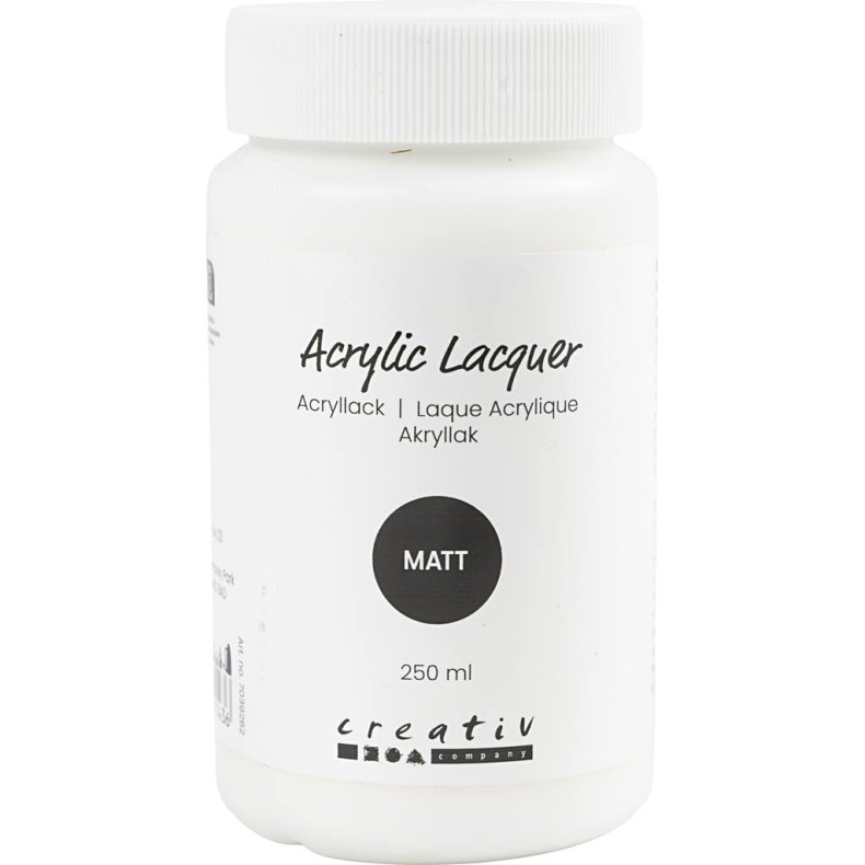 Akryllak, mat, 250 ml/ 1 fl.