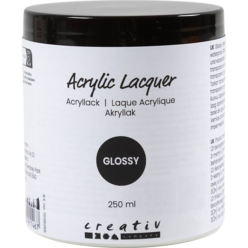 Akryllak, blank, 250 ml/ 1 fl.