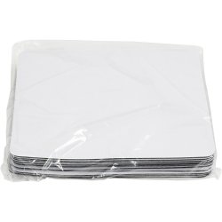 Musem&aring;tter, str. 20x24 cm, hvid, 12 stk./ 1 pk.