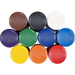 Lasurmaling, mat, transparent, ass. farver, 10x500 ml/ 1 pk.
