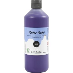 Temperamaling, mat, halvd&aelig;kkende, violet, 500 ml/ 1 fl.