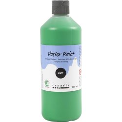Temperamaling, mat, halvd&aelig;kkende, gr&oslash;n, 500 ml/ 1 fl.